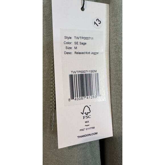 Sage Green Lounge Jogger Sweatpants Comfy Casual Athleisure Drawstring Pants - Picture 5 of 8